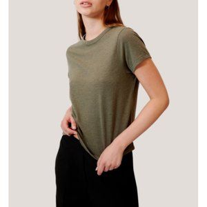 JASON SCOTT  Heather Sage Shrunken Tee in Tri-Blend Jersey Lightweight‎ size S